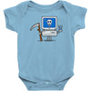 blue screen of death Baby Bodysuit