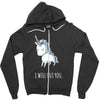 stabby the unicorn Zipper Hoodie