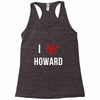 i heart howard Racerback Tank