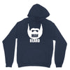 man beard funny mens Unisex Hoodie