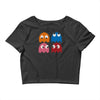 cool retro 80s pacman ghosts video games Crop Top