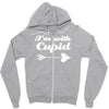 i'm with cupid Zipper Hoodie