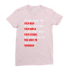 keep moving forward Ladies Fitted T-Shirt