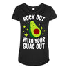 rock out with your guac out Maternity Scoop Neck T-shirt