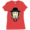 v for vendetta Ladies Fitted T-Shirt