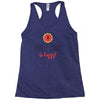 donut worry, be happy Racerback Tank