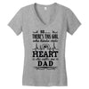 So... There's This Girl Who Kinda Stole My Heart She Calls Me Dad Women's V-Neck T-Shirt