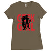 geek girl 3 4 sleeve baseball Ladies Fitted T-Shirt