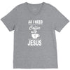coffee and jesus V-Neck Tee