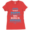 The Best Poppy Was Born In October Ladies Fitted T-Shirt
