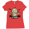 mummy monster Ladies Fitted T-Shirt