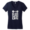 My Neck My Back My Triceps And My Lats Women's V-Neck T-Shirt