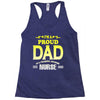 proud dad nurse Racerback Tank