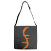 helix of heroes funny retro sci fi superhero symbol cool logo Adjustable Strap Totes