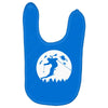 skiier moon moonlight silhouett Baby Bibs
