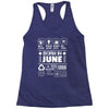 Born In June Racerback Tank