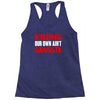 killing our own aint gangsta Racerback Tank