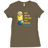 despicable me awesome perfect minio Ladies Fitted T-Shirt