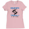 Gramps is my Name Fishing Is My Game Ladies Fitted T-Shirt