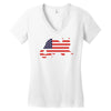 proud to be ameowican Women's V-Neck T-Shirt