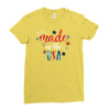 4th of July Ladies Fitted T-Shirt