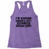 I Am Kicking Cancers Butt Whats Your Superpower? Racerback Tank