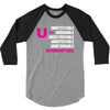 U=U Undetectable = Untransmittable 3/4 Sleeve Shirt