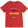 i never dreamed i'd grow up to be a super cool motocross mom but here V-Neck Tee