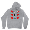 ls lesbian full heart Unisex Hoodie