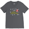 santa peeing merry christmas V-Neck Tee