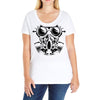 gas mask Ladies Curvy T-Shirt
