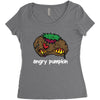 angry pumkin Women's Triblend Scoop T-shirt