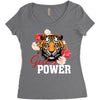 Girl Power White Write Women's Triblend Scoop T-shirt