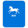unicorn believe Mousepad