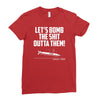 lets bomb the shit outta them Ladies Fitted T-Shirt
