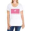Too Pure To Be Pink Ladies Curvy T-Shirt