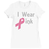 junior's breast cancer awareness i wear pink Ladies Fitted T-Shirt
