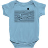 surf line Baby Onesie