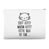 weird kitty Accessory Pouches