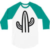 minimalistic cactus 3/4 Sleeve Shirt