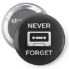 retro and vintage cassette humor Pin-back button