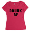 drunk af Women's Triblend Scoop T-shirt