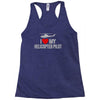 i' love my helicopter pilot Racerback Tank