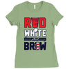 red white and brew Ladies Fitted T-Shirt