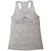 definition of fuck Racerback Tank