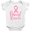 breast cancer pink ribbon Baby Bodysuit