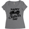 happy father's day 2 Women's Triblend Scoop T-shirt