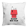 Sleep Big Fan Throw Pillow