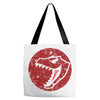 Red Dinosaur Tote Bags
