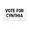 vote for cynthia License Plate